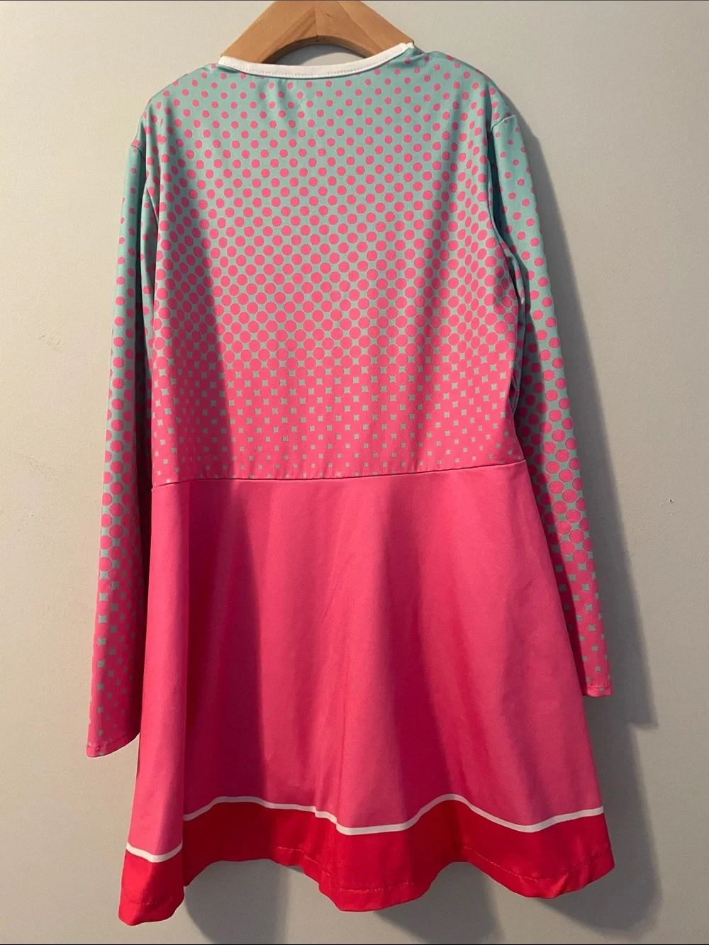 Girls' Halloween zombies Pink & Teal Long Sleeve seabrook high with 'S' Graphic